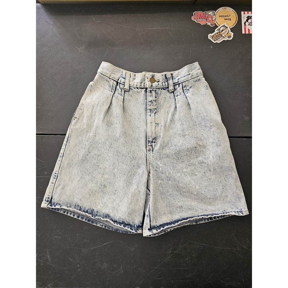 Vintage Rumble Seats Shorts Mens Medium Acid Wash Denim‎ Pleated Baggy USA 90s